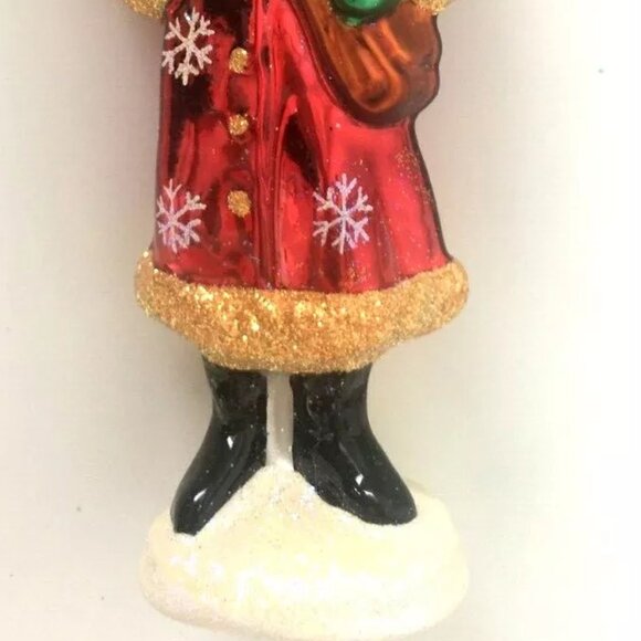 NEW! Authentic Christopher Radko Stylish SANTA MAGICIAN MAG Rare Glass Ornament - Picture 7 of 9